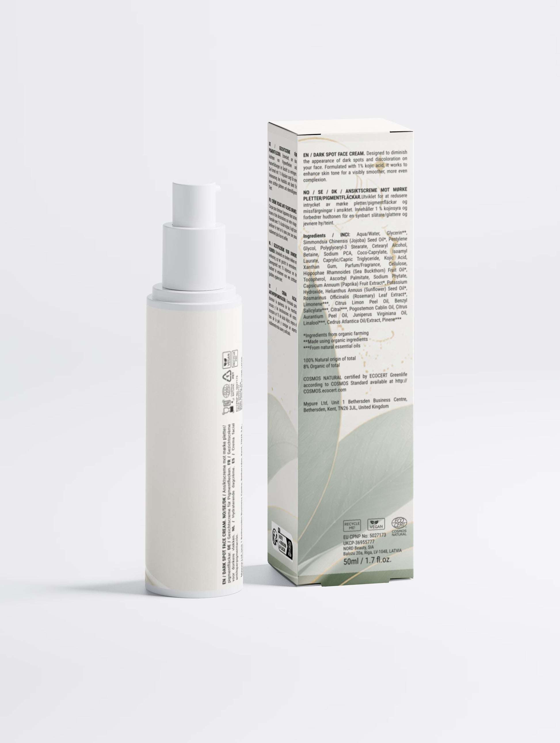 Dark Spot Face Cream with Kojic Acid