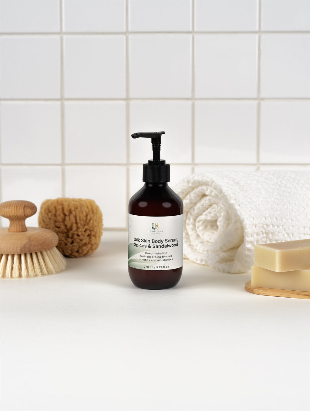 Silk Skin Body Serum, Spices & Sandalwood